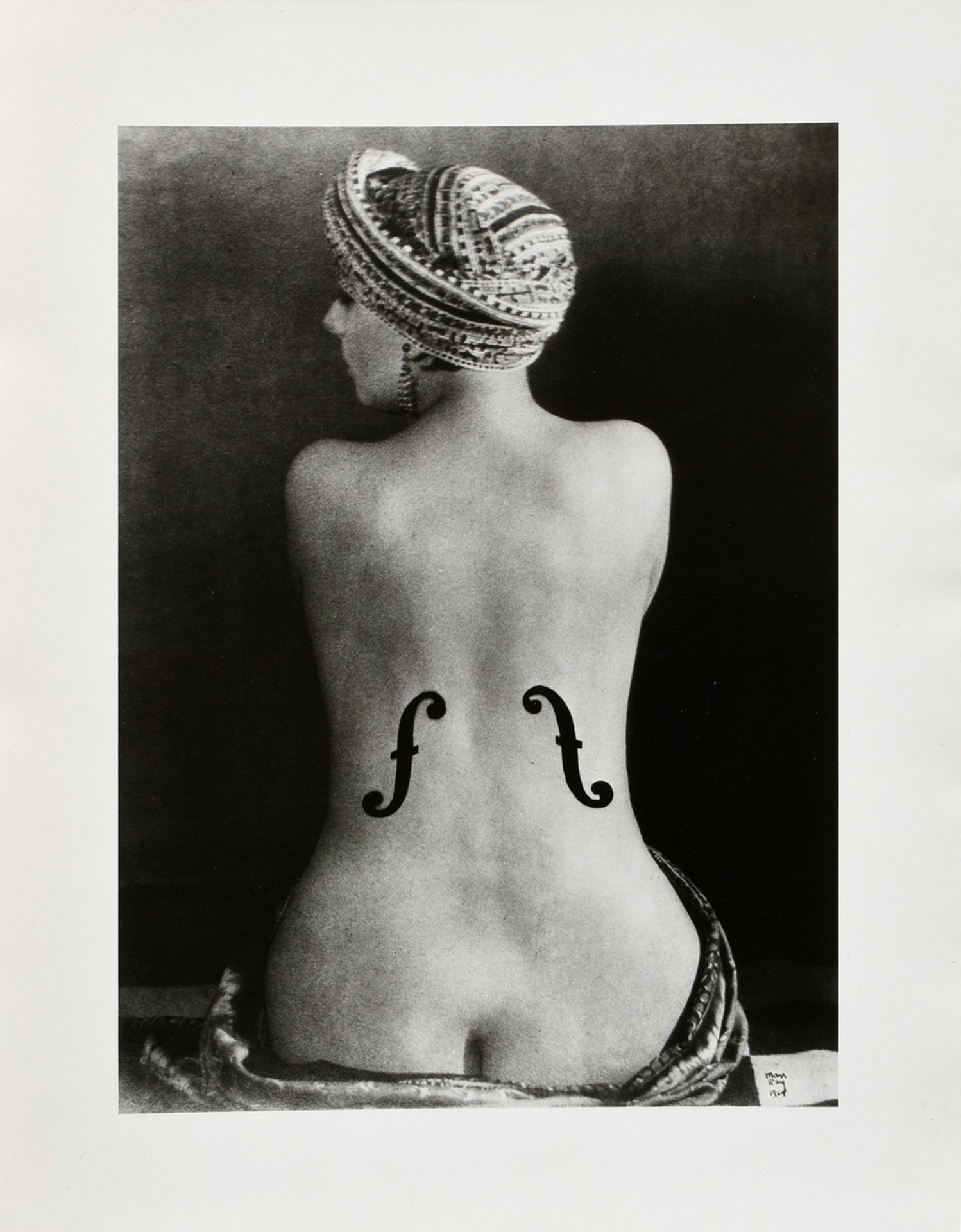 Man Ray (1890-1976) "Le Violon d'Ingres" 1924/1992, photograph, Griffelkunst, l.r. in photo sign., 