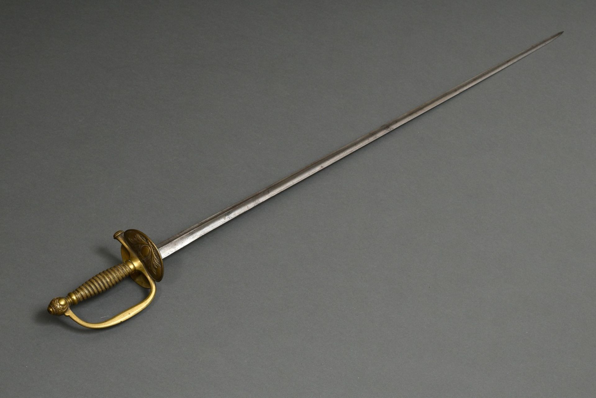 French sword for grenadier officers with a three-edged blade by "Coulaux Freret á Klingenthal" and  - Image 5 of 6