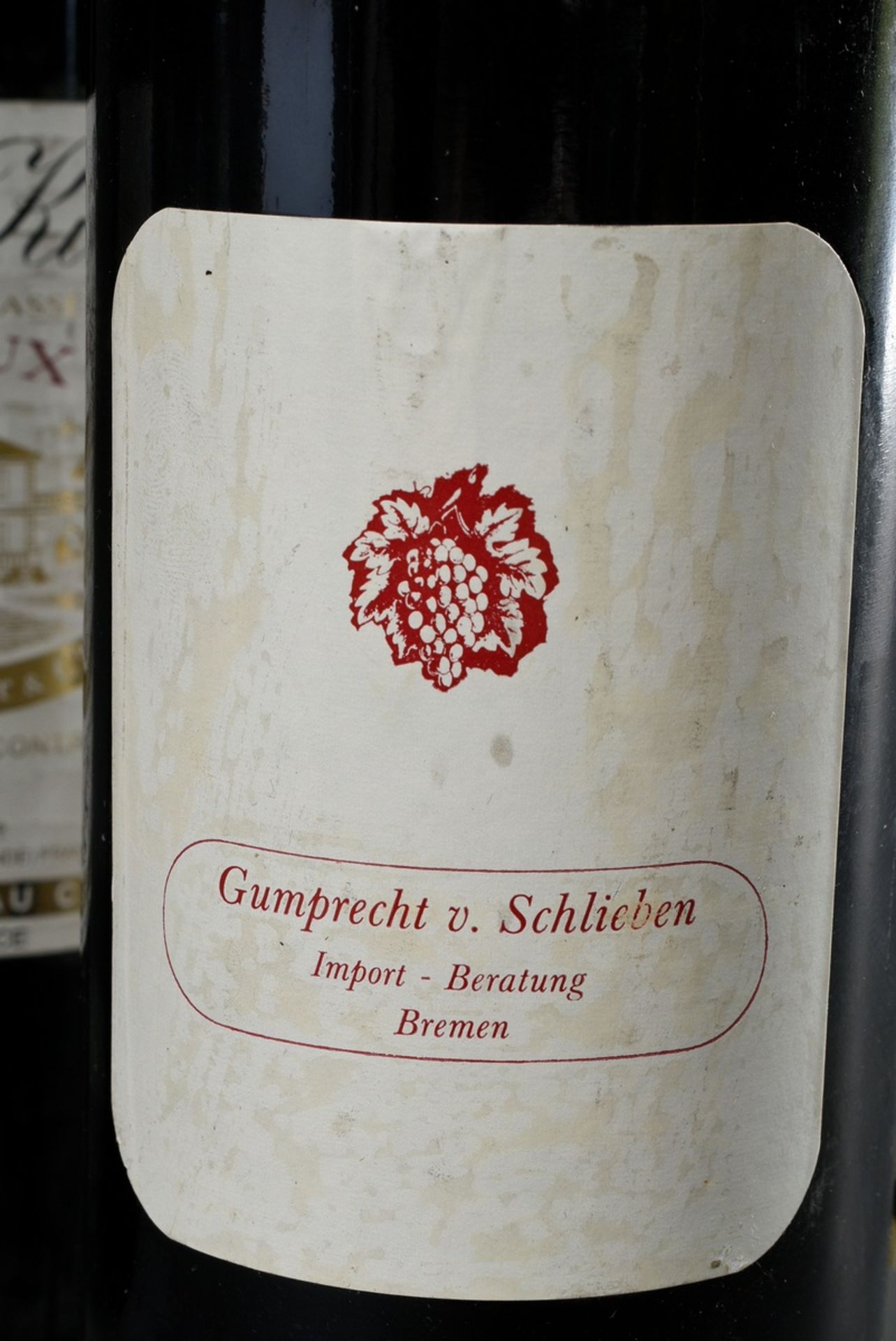 4 Flaschen 1983 Bordeaux Rotwein "Chateau Kirwan", grand cru classé, Margaux, Schlossabfüllung, 0,7 - Bild 3 aus 4