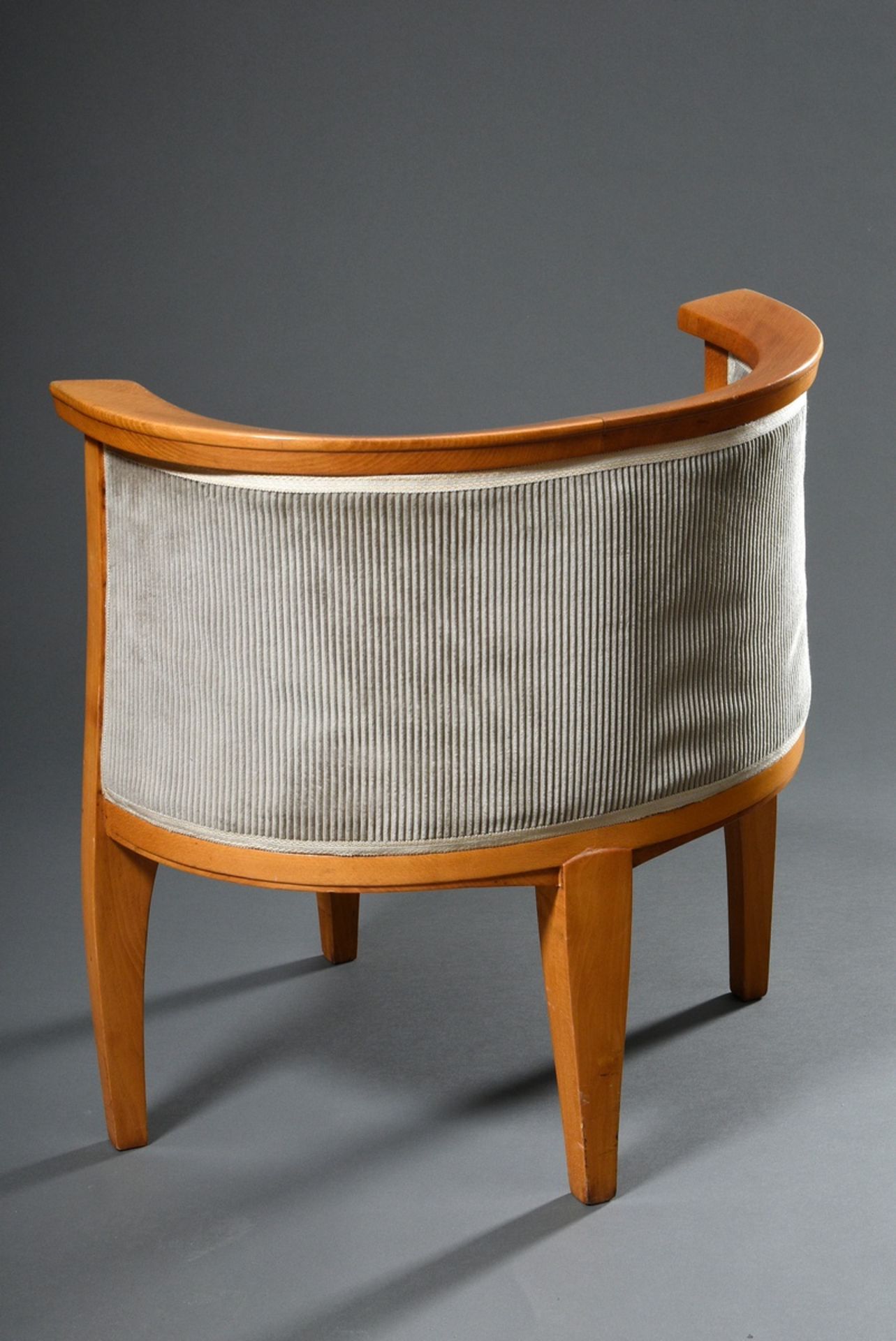 Van de Velde, Henry (1863-1957) Desk chair with a four-legged base set into a corner, shield-shaped - Image 3 of 6