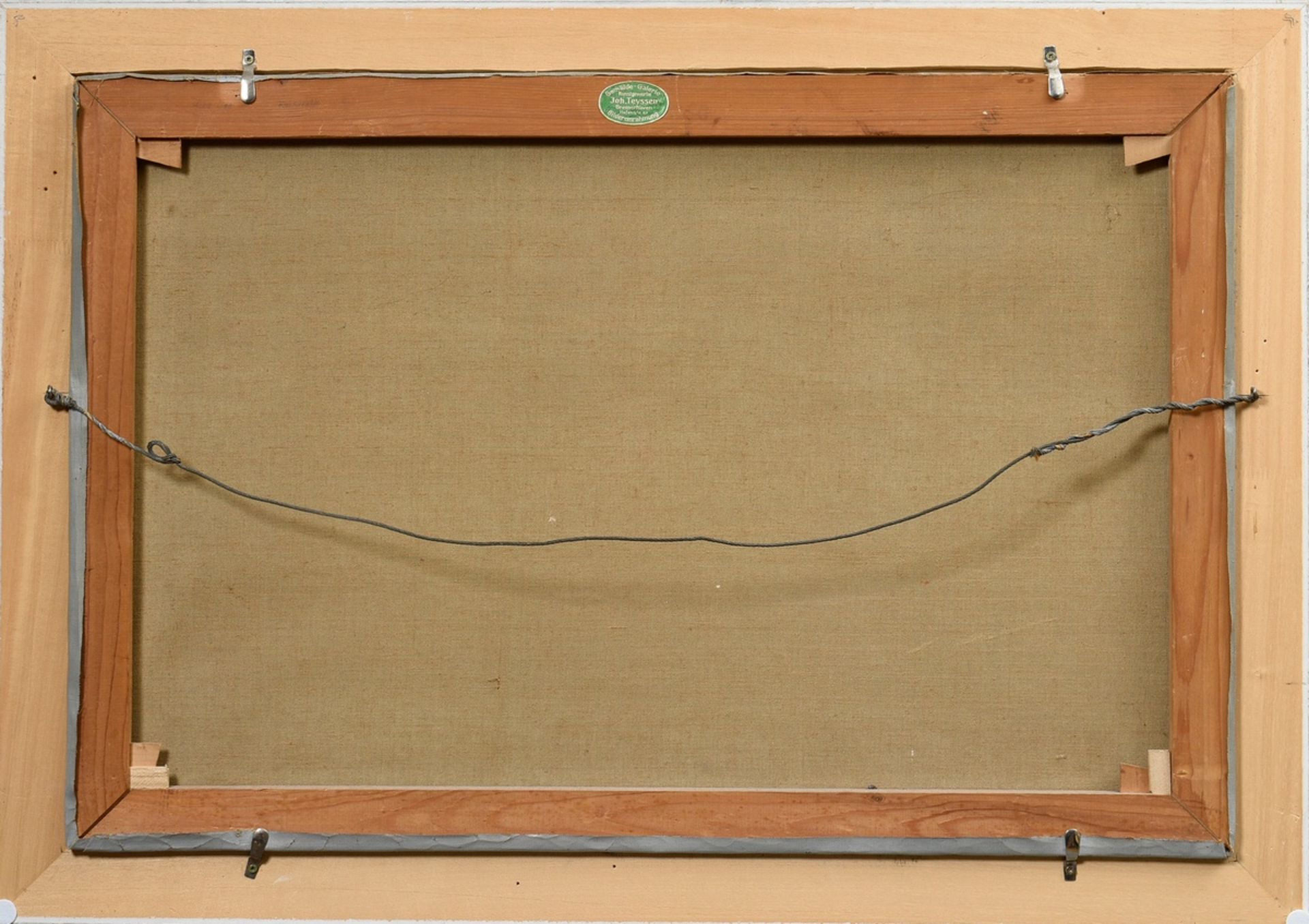 Kalckreuth, Patrick v. (1892-1970) "High Seas", oil/canvas, b.r. sign., verso on stretcher inscr.,  - Image 4 of 5