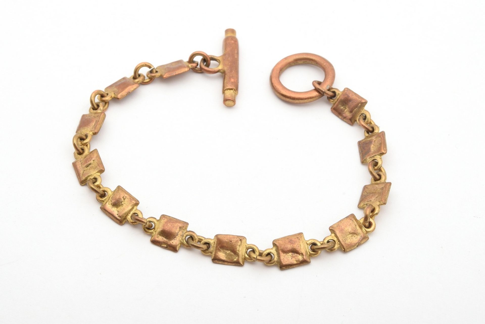 7 pieces of copper costume jewellery, partly enamelled, around 1960: set, signed "Matisse" = 1x nec - Image 14 of 14