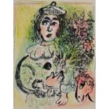 CHAGALL "Blumengeschmückter Clown"