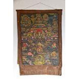 THANGKA MIT BUDDHADARSTELLUNG