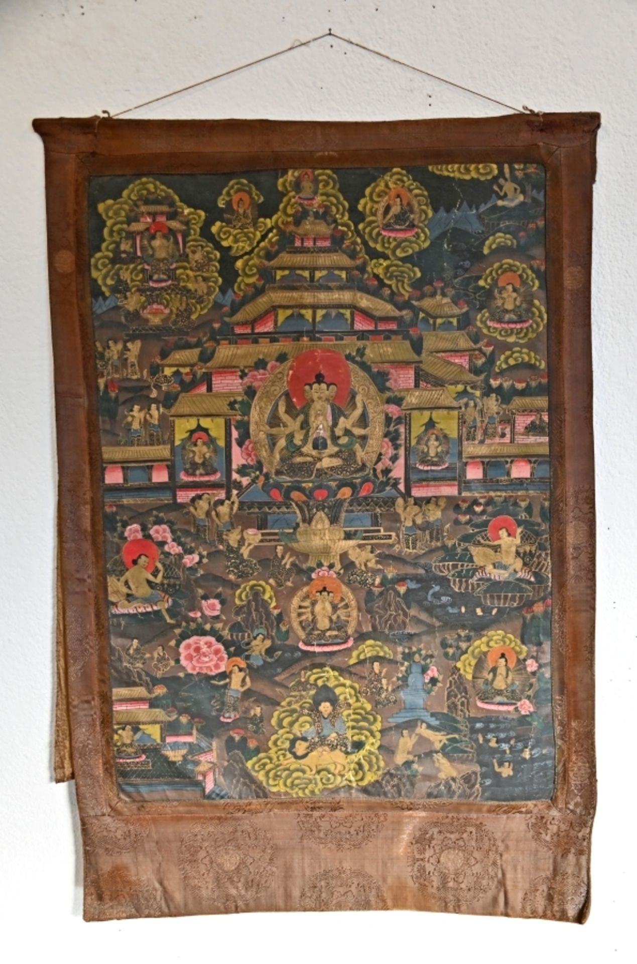 THANGKA MIT BUDDHADARSTELLUNG