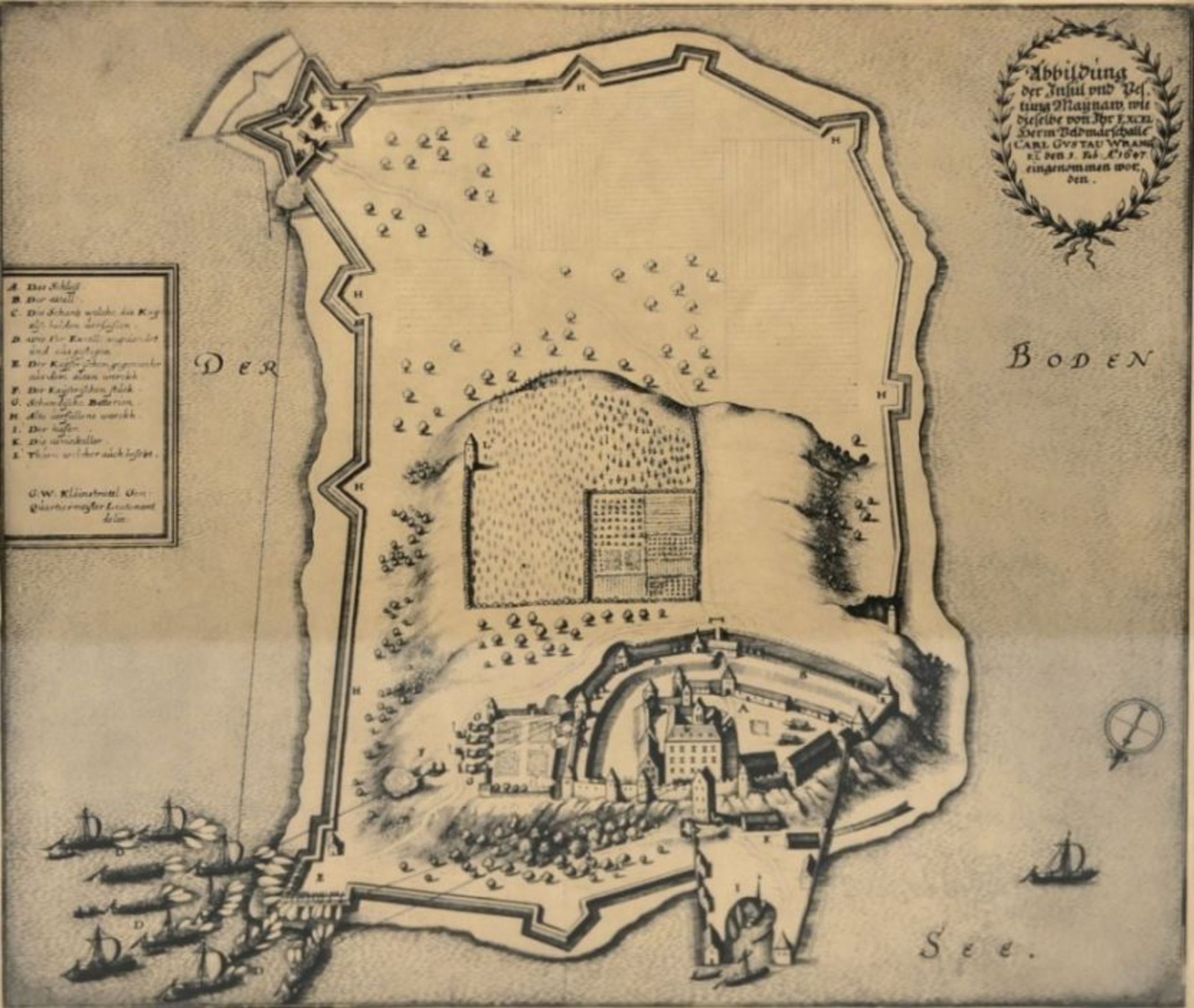 MAINAU im Bodensee, M. Merian