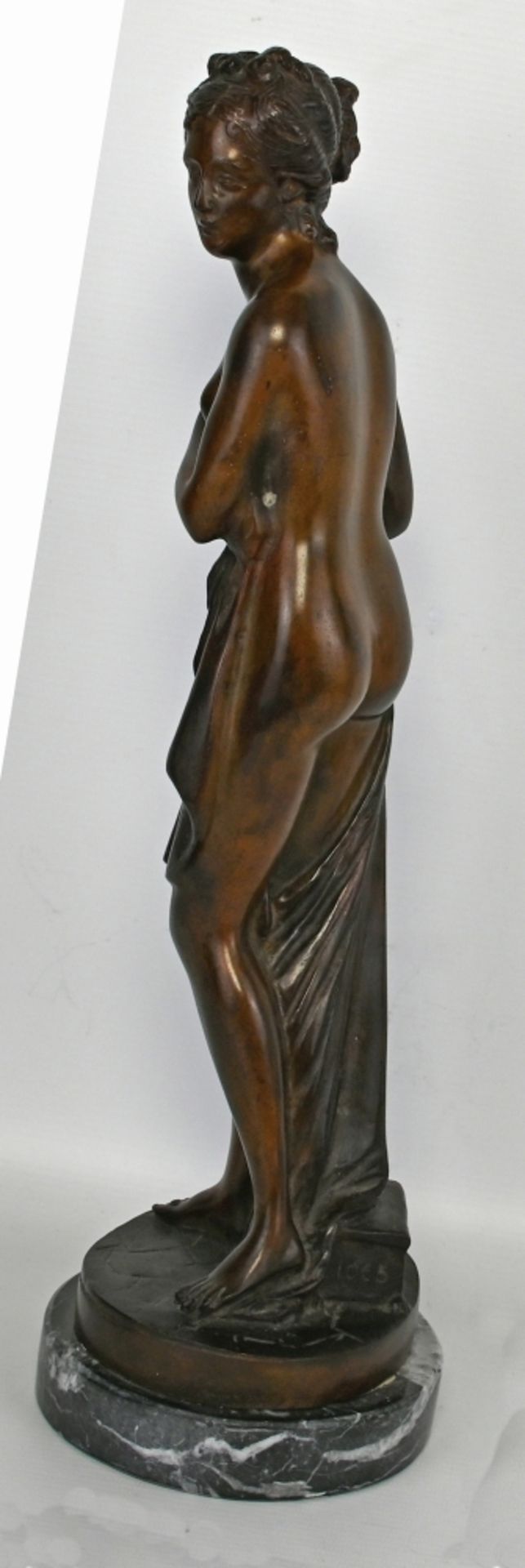 STEHENDER FRAUENAKT Bronze - Bild 2 aus 4