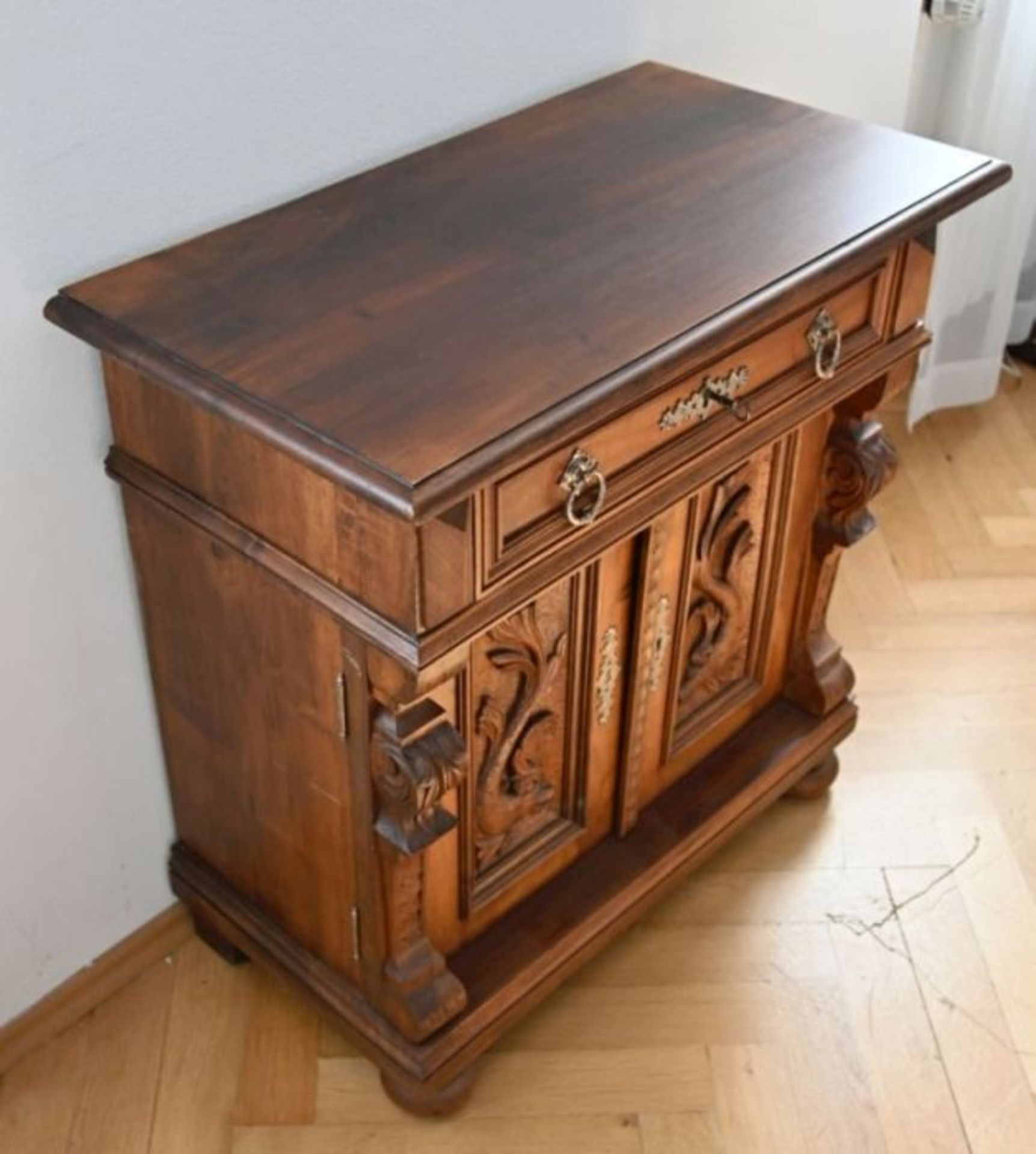 HALBSCHRANK  Historismus - Bild 3 aus 5