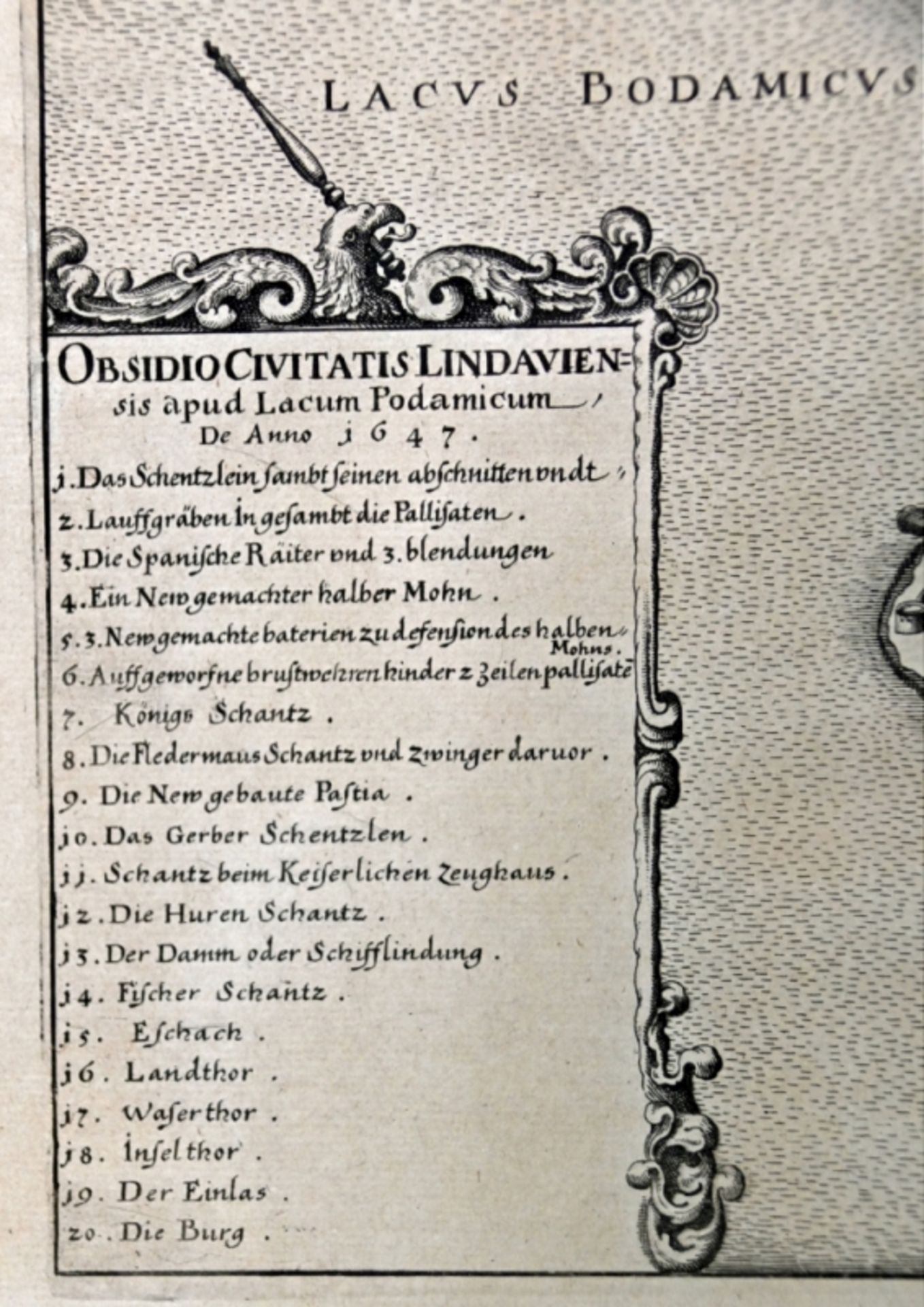 LINDAU "Belagerung der Statt Lindaw im Bodensee Anno 1647" - Bild 3 aus 5