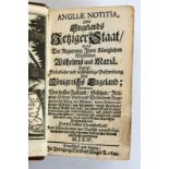 CHAMBERLAYNE Edward "Angliae Notitia, Oder Engelands Jetziger Staat"