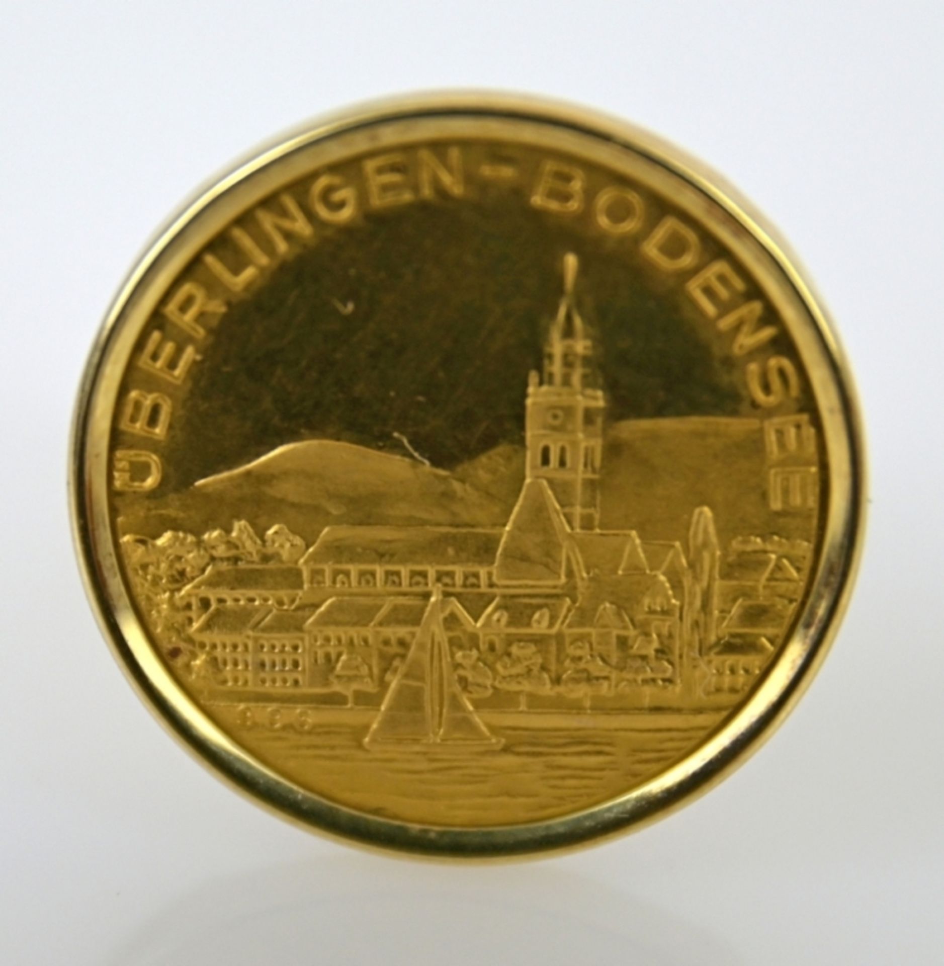 PAAR MANSCHETTENKNÖPFE mit Medaillen in Gold - Bild 3 aus 3