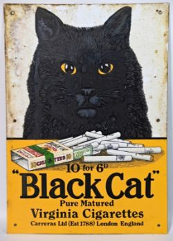 WERBESCHILD BLACK CAT