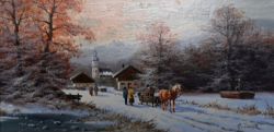 ZANK Gerhard "Pferdeschlitten im Winter"