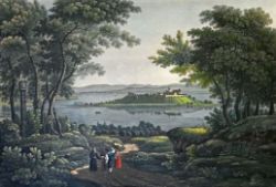 MAINAU MAINAU  "Vue de L'Isle de Meinau dans le Lac de Constance" Bodmer