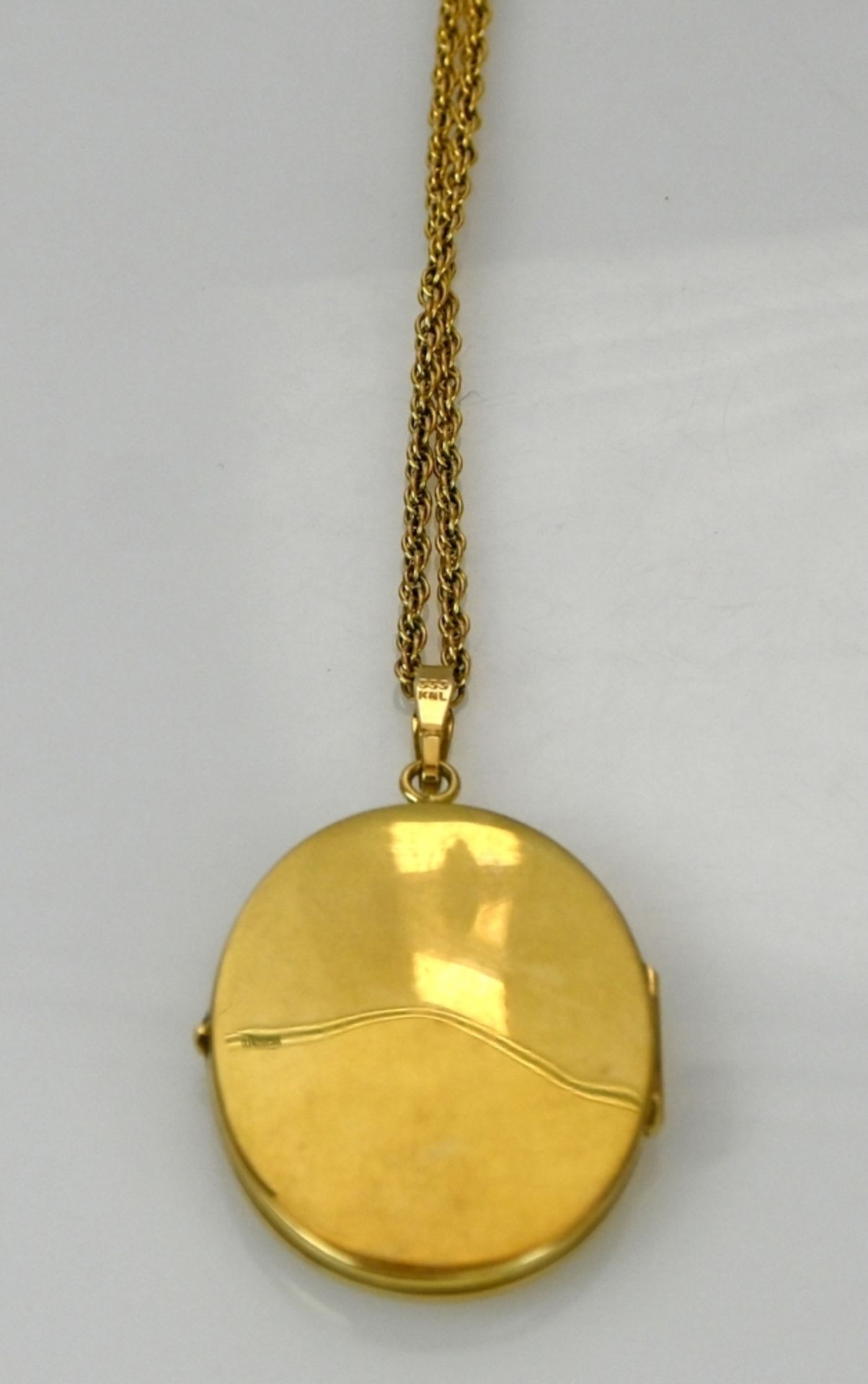 LANGE KETTE mit Medaillon-Anhänger - Image 3 of 6