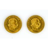 2 GOLDMÜNZEN Österreich, 6,96g