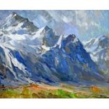 HODR Karel "Alpenansicht mit Gletscher"