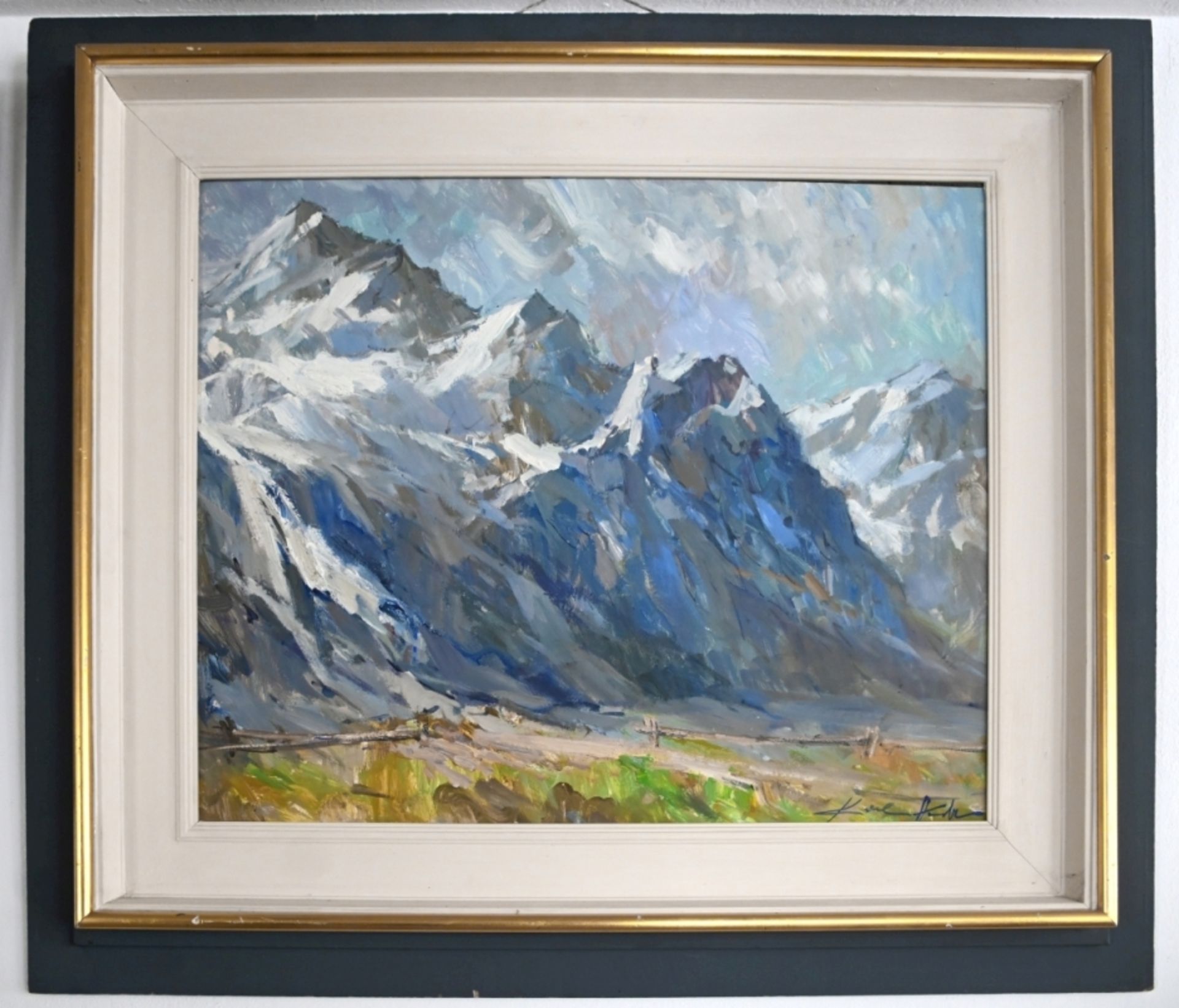 HODR Karel "Alpenansicht mit Gletscher" - Bild 2 aus 3