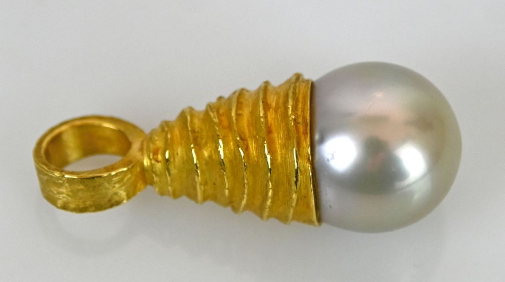 COLLIER mit großer Perle an Kette 21,6ct - Bild 6 aus 9
