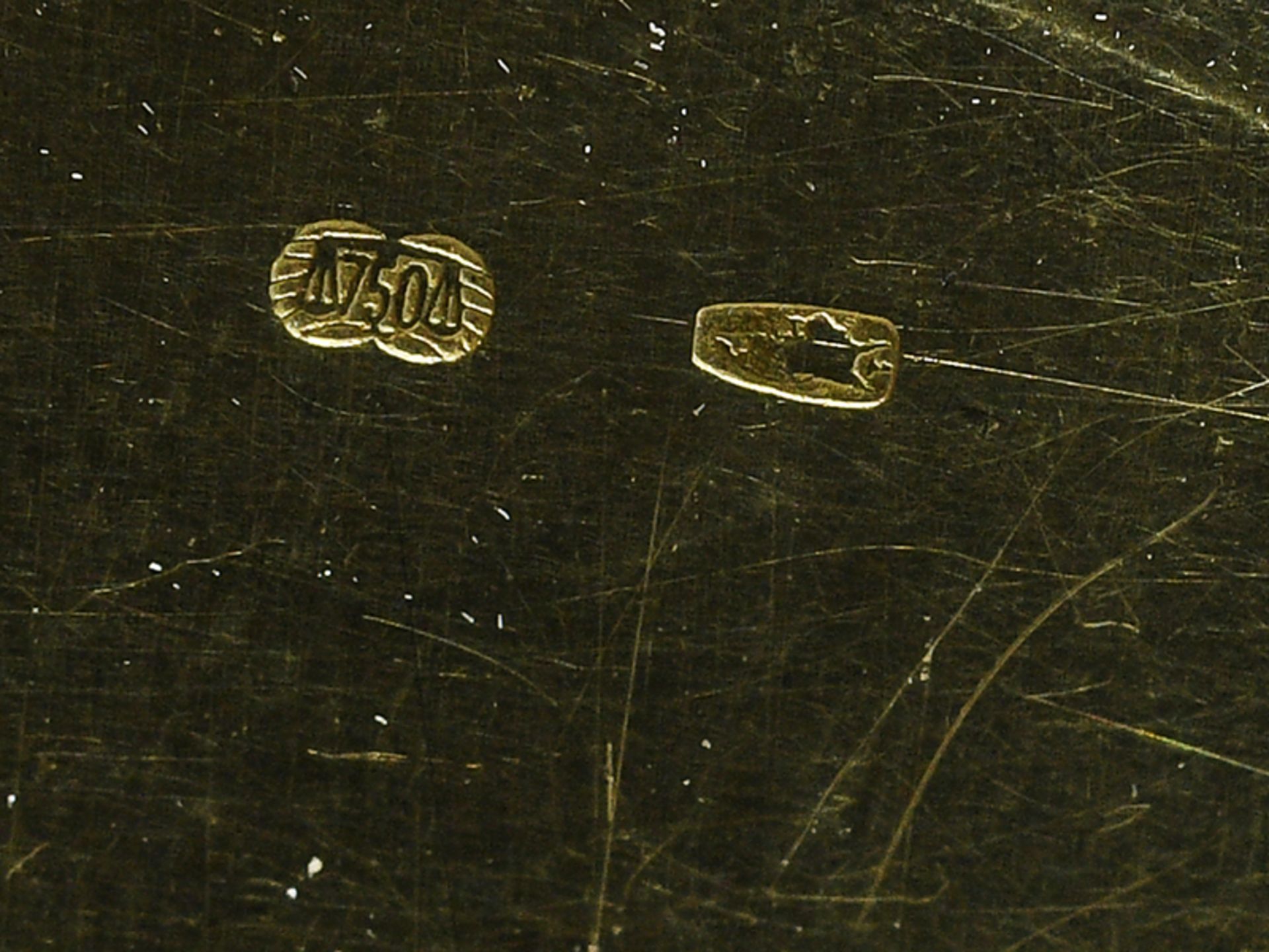Herrenarmbanduhr, bezeichnet Omega "de Ville", 20. Jh. 750/- Gelbgold. Gesamtgewicht 85,3 g. - Image 3 of 4