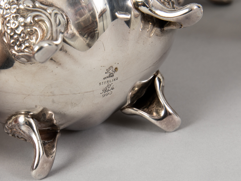 3-tlg. Kaffee-Set, Poole Silver Company, Taunton/Massachusets, USA, 2. Hälfte 20. Jh. - Image 4 of 4