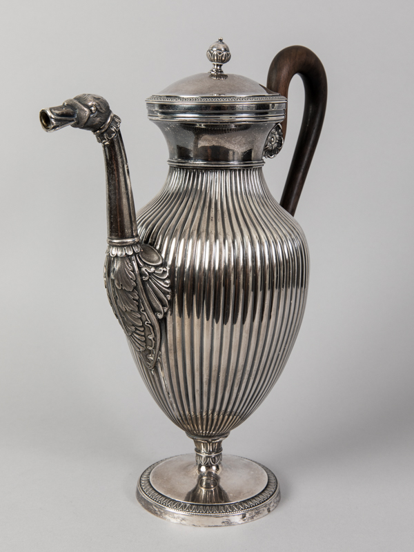 Große Empire-Kaffeekanne, südliche Niederlande (ab 1831Belgien), vielleicht Brüssel, um 1820/25. - Image 3 of 8