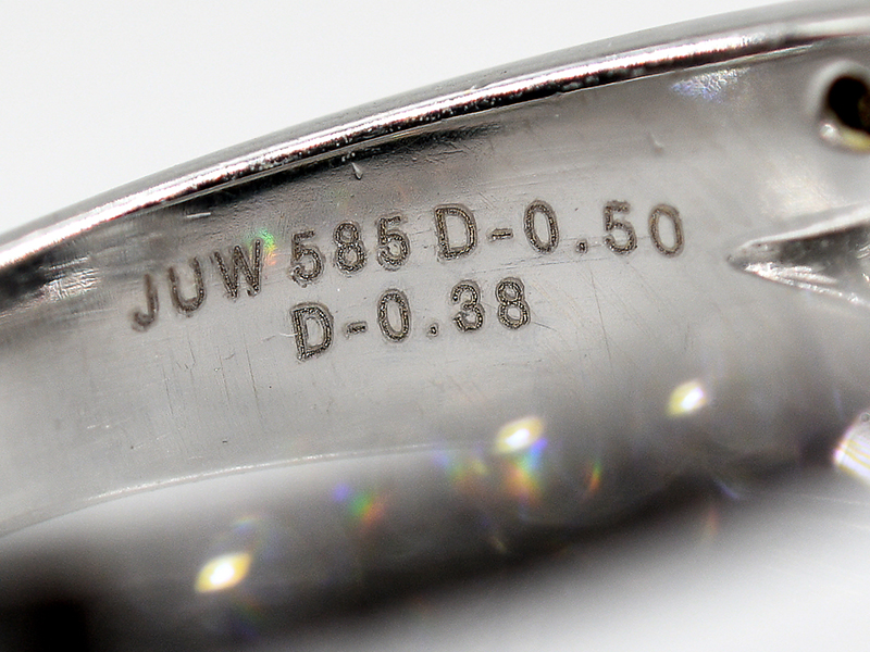 Ring mit Diamant 0,50 ct und Brillanten 0,38 ct, 21. Jh. - Image 3 of 5