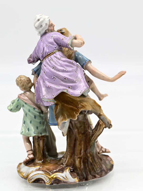 Porzellanfigurengruppe "Aeneas rettet Anchises u. Ascanius", Meissen, 2. Hälfte 19. Jh. (restauriert - Image 13 of 14