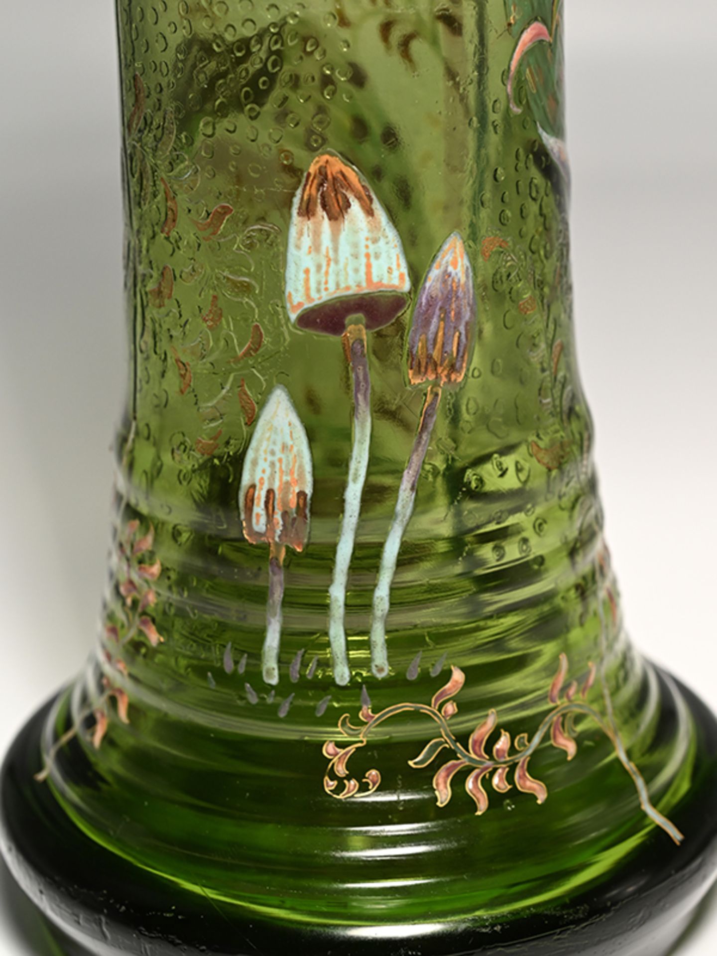 Art-nouveau-Stangenvase mit Orchideendekor, Emile Gallé (1846 - 1904), Meisenthal, um 1892. - Image 5 of 11