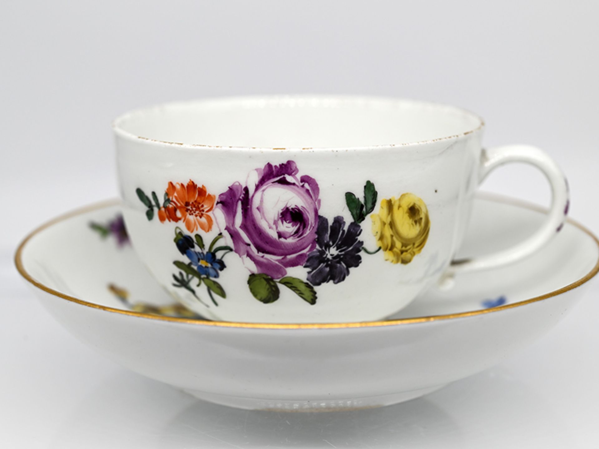 Teetasse mit Unterschale, Meissen, 2. Hälfte 18. Jh. - Bild 6 aus 6