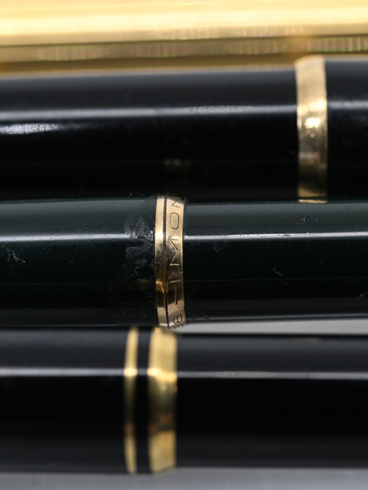 3 Kugelschreiber No 38 u.a., 1 Füllfederhalter No 32, Montblanc, 20. Jh. - Image 2 of 4