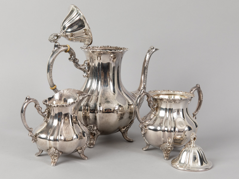 3-tlg. Kaffee-Set, Poole Silver Company, Taunton/Massachusets, USA, 2. Hälfte 20. Jh. - Image 2 of 4