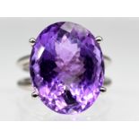 Ring mit Amethyst, Goldschmiedeatelier Thomas Wilhelm, Hamburg, 21. Jh.