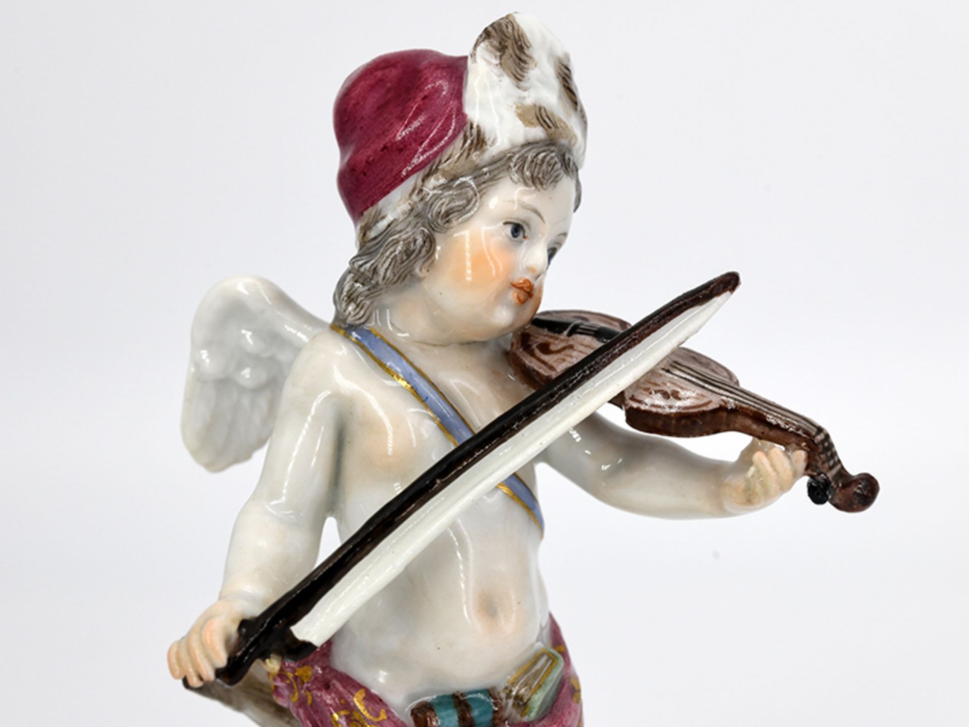 Figur "Geigenspieler", Entwurf Michel Victor Acier, Meissen, 20. Jh. - Image 3 of 6