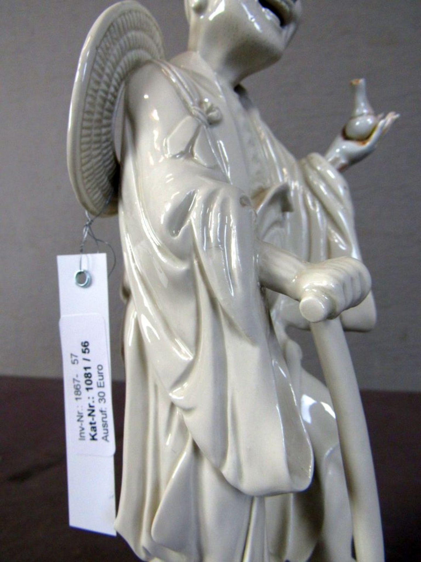 Antike Dehua Porzellanfigur Hand - Image 5 of 8