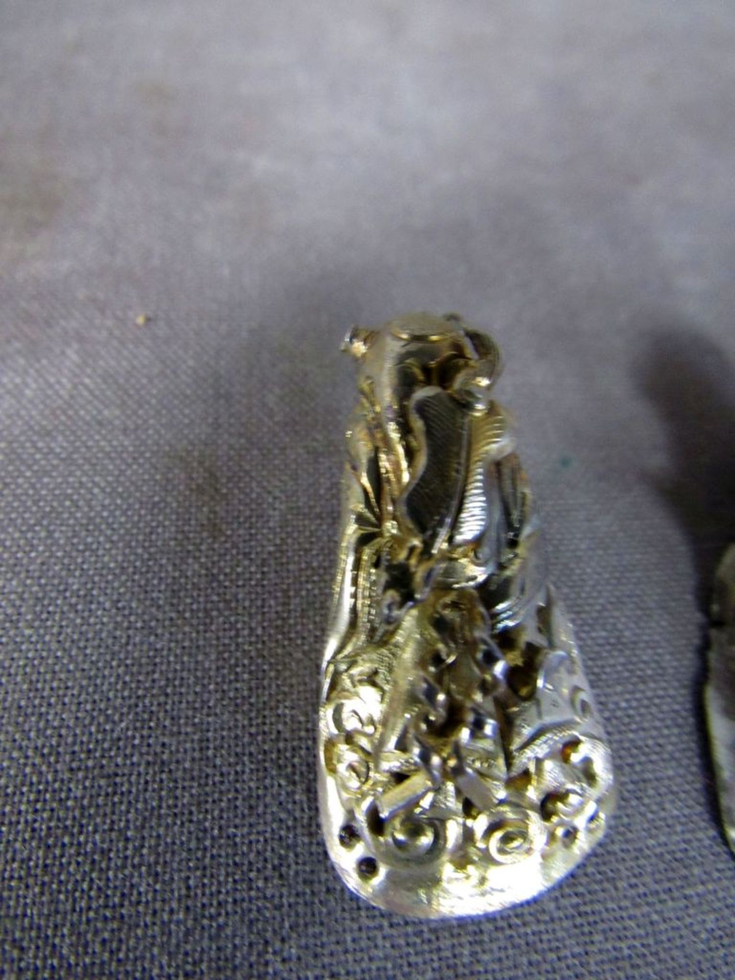 Drei antike Amulette China Silber - Image 5 of 6