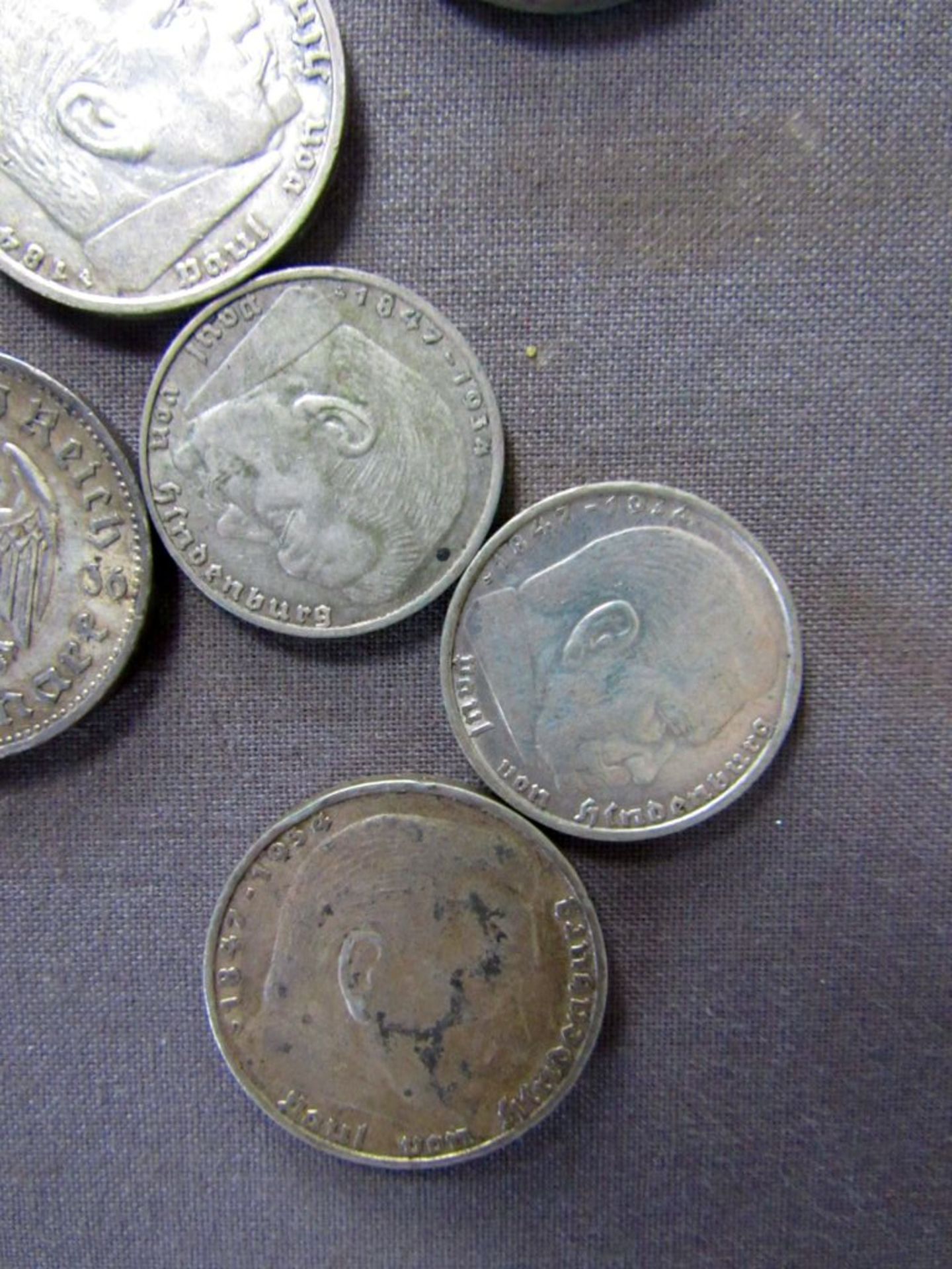 Münzen 3.Reich 5 und 2 Mark Stücke - Image 4 of 8