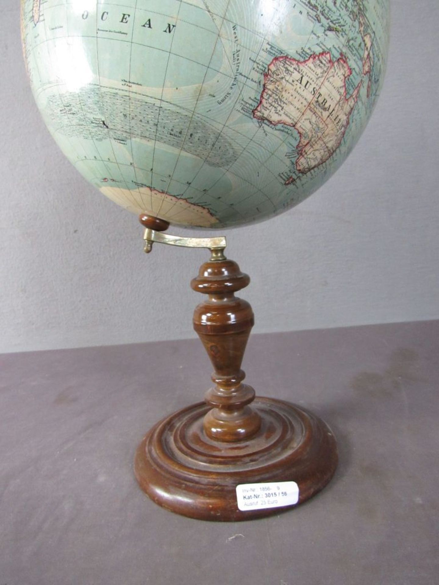 Antiker Globus um 1920 ca.50cm - Bild 4 aus 6