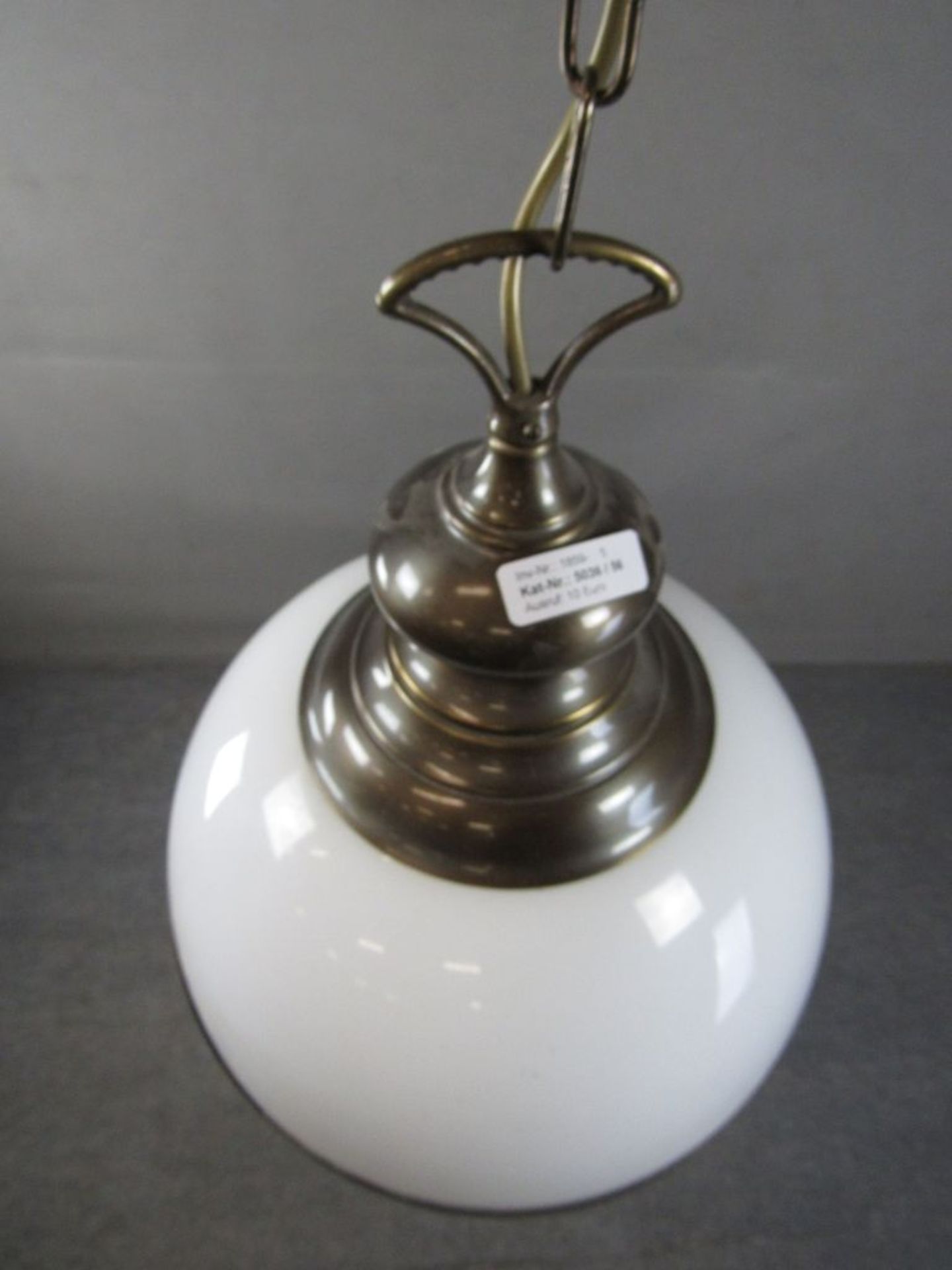Deckenlampe Glas und Metall 34cm - Image 5 of 8