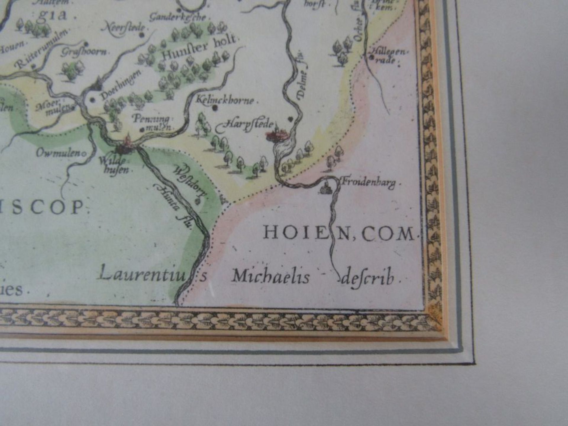 Landkarte gerahmt Oldenburg in schöner - Image 6 of 7