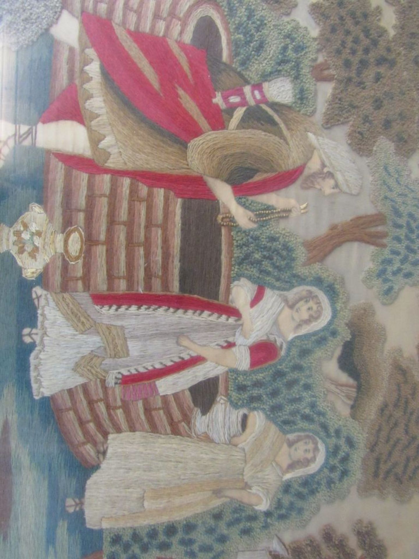 Antikes Bild orientalisch teilweise - Image 10 of 11