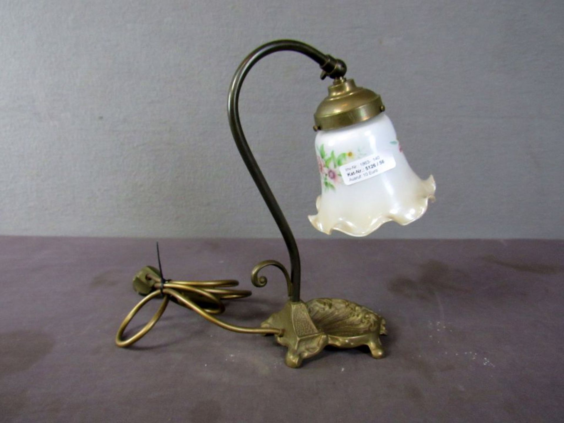 Tischlampe mit Muschelfuß 30cm