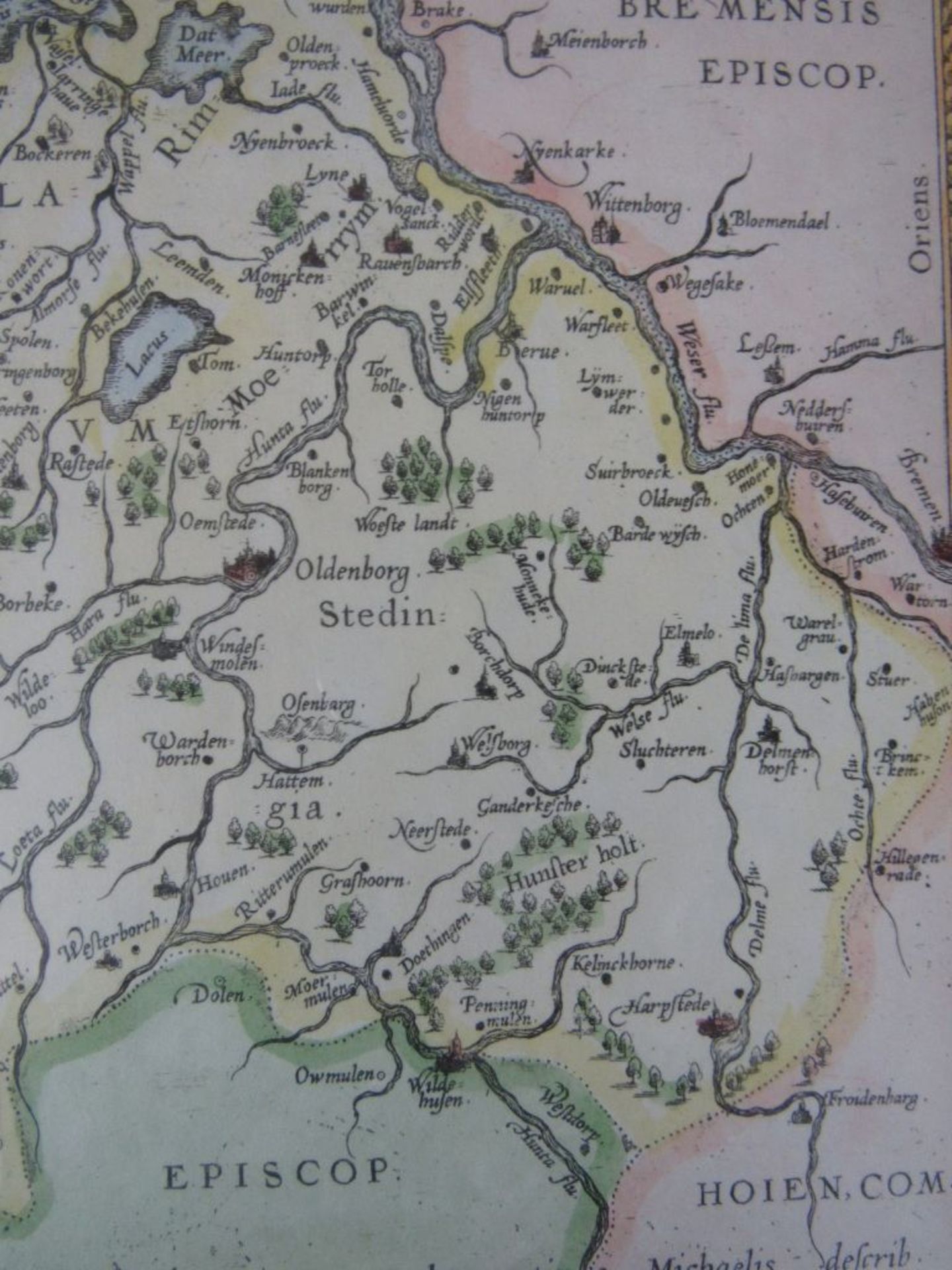 Landkarte gerahmt Oldenburg in schöner - Image 4 of 7