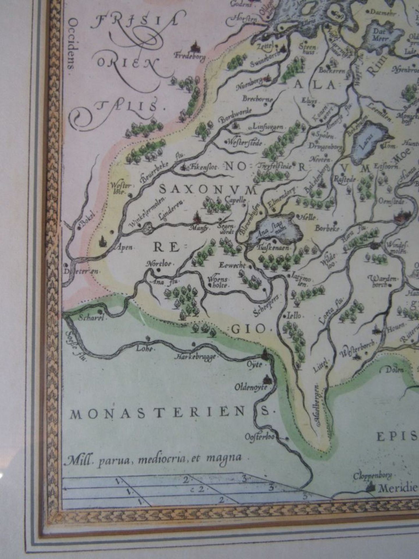 Landkarte gerahmt Oldenburg in schöner - Image 5 of 7