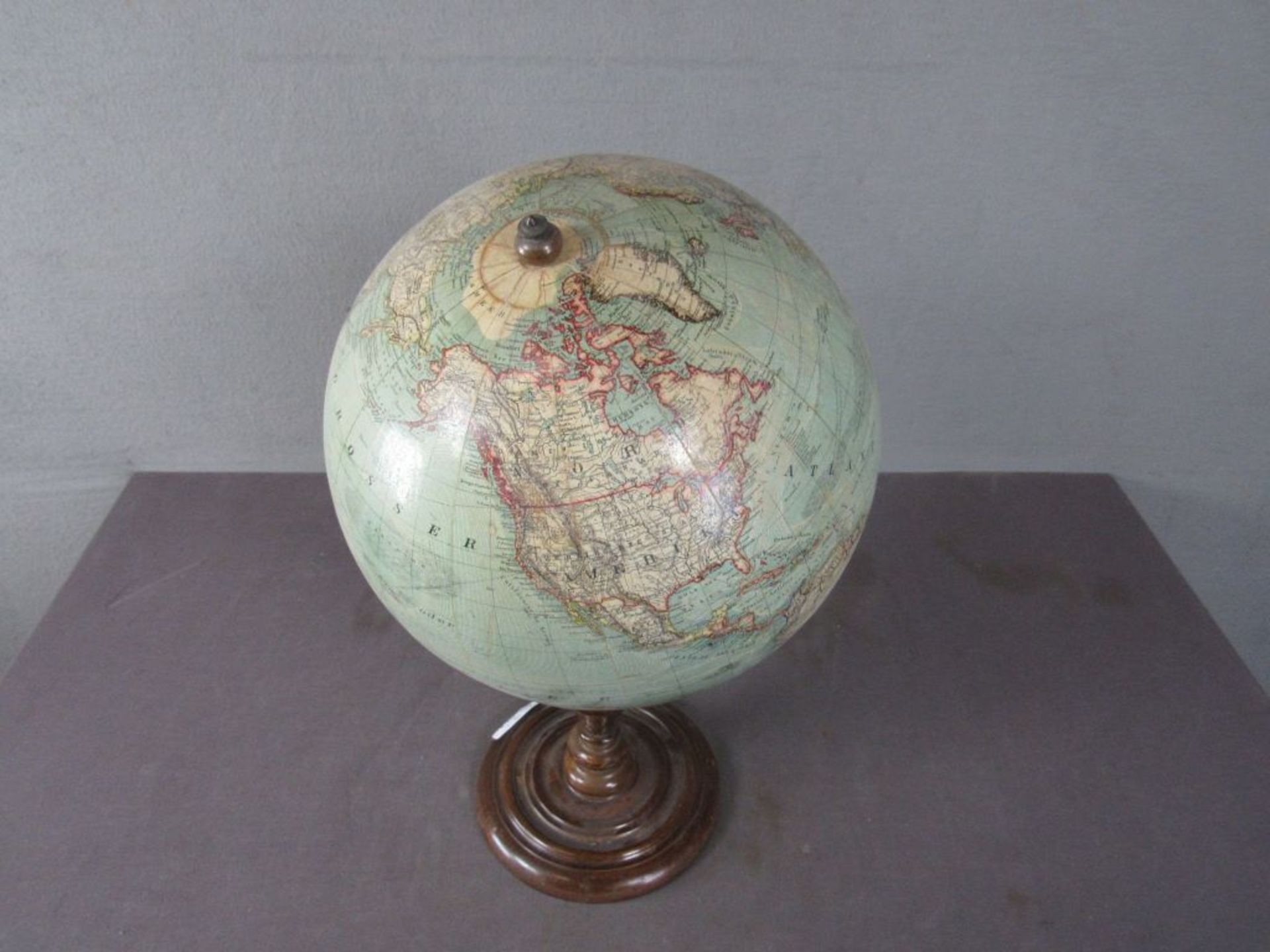 Antiker Globus um 1920 ca.50cm - Bild 6 aus 6