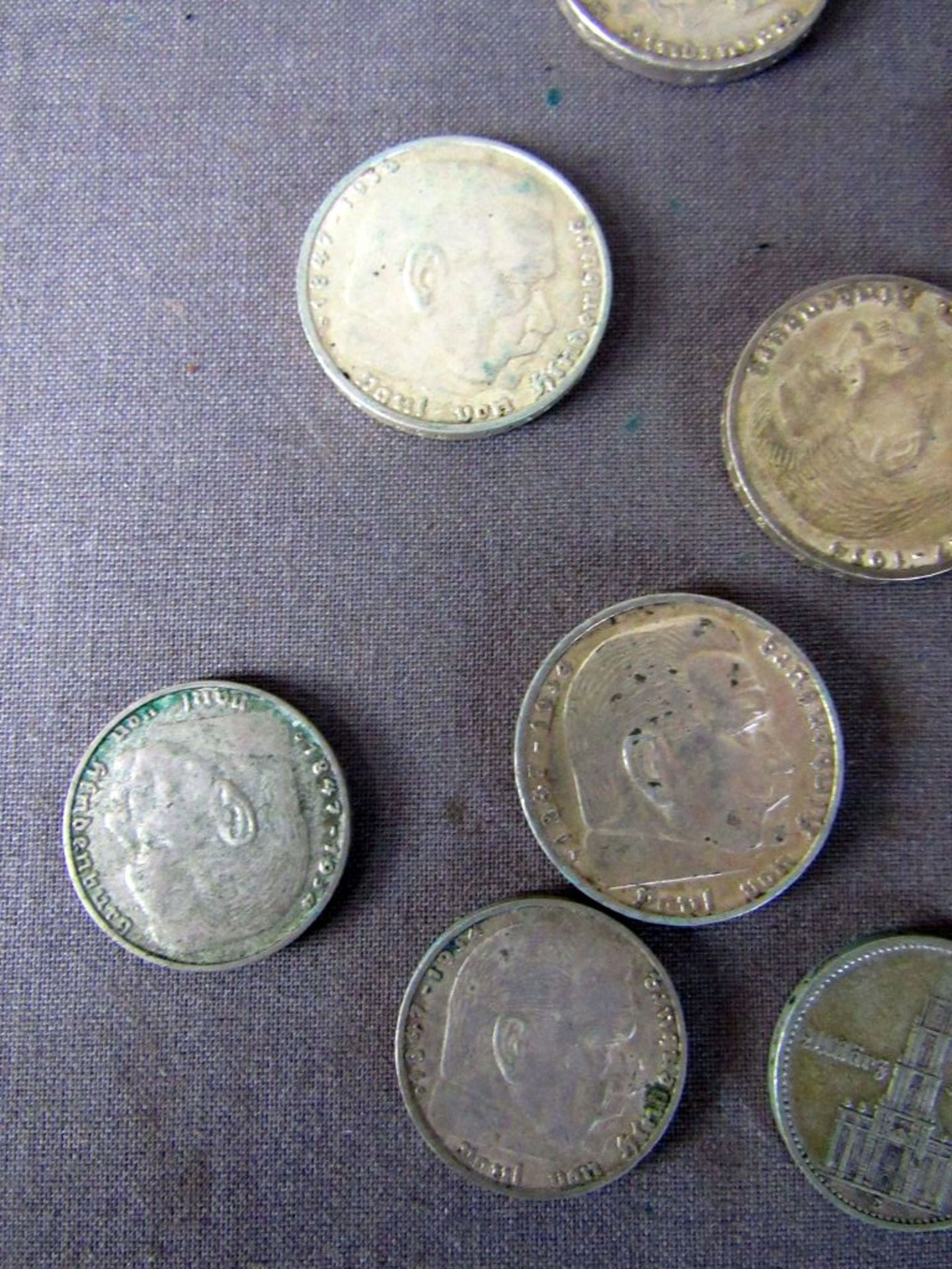Münzen 3.Reich 5 und 2 Mark Stücke - Image 2 of 8