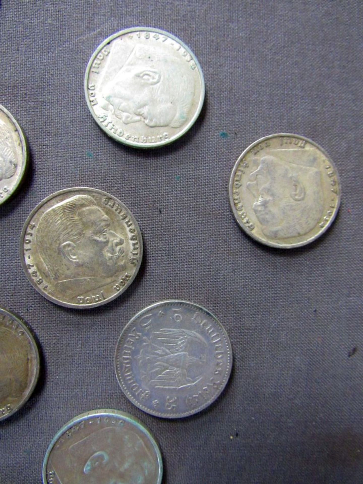 Münzen 3.Reich 5 und 2 Mark Stücke - Image 5 of 8