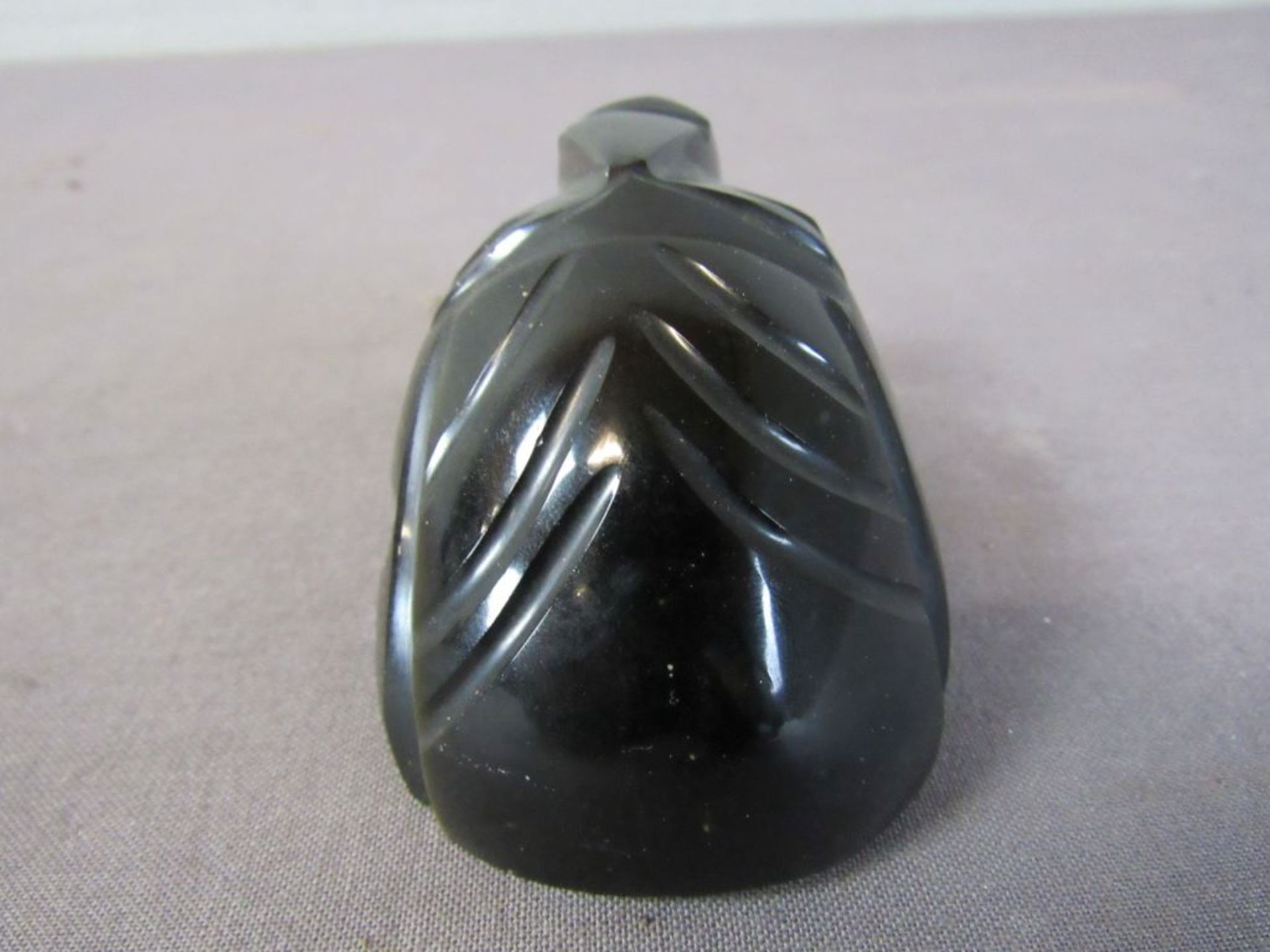 Steinkopf Obsidian Südamerika - Bild 3 aus 4