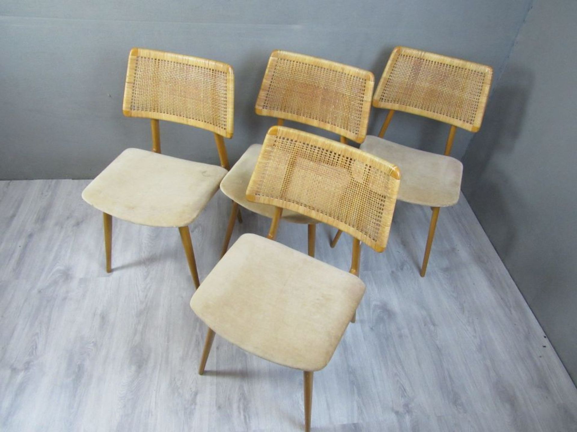 4 Designerstühle 60er Jahre - Image 2 of 8