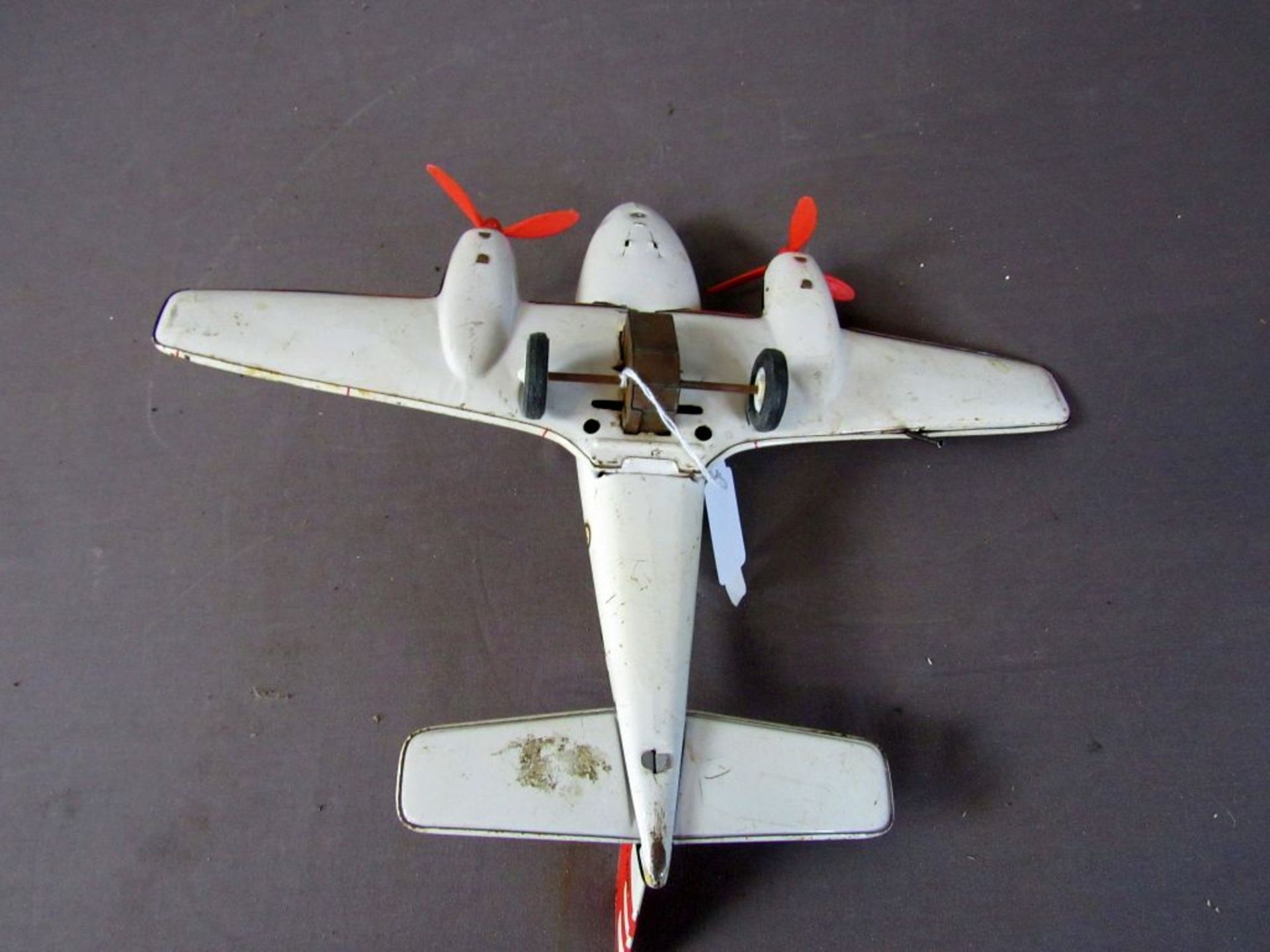 Blechspielzeug Flugzeug made in France - Image 6 of 6